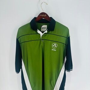 Nephin Peaks Ireland‎ Sportswear Golf Polo Shirt Green Blue White Size XL